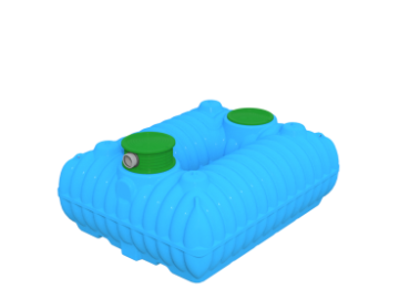 Cistern / rainwater underground tank FLAT 3000 liters, Polyethylene